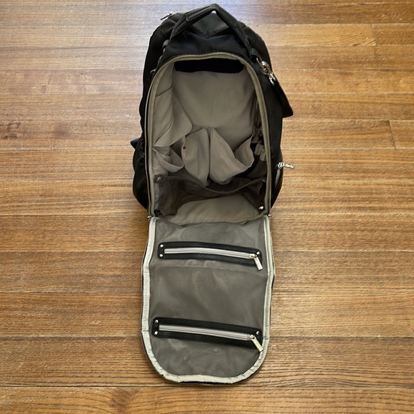 Itzy Ritzy Boss Diaper Bag in Black Herringbone - Picture 2 of 6